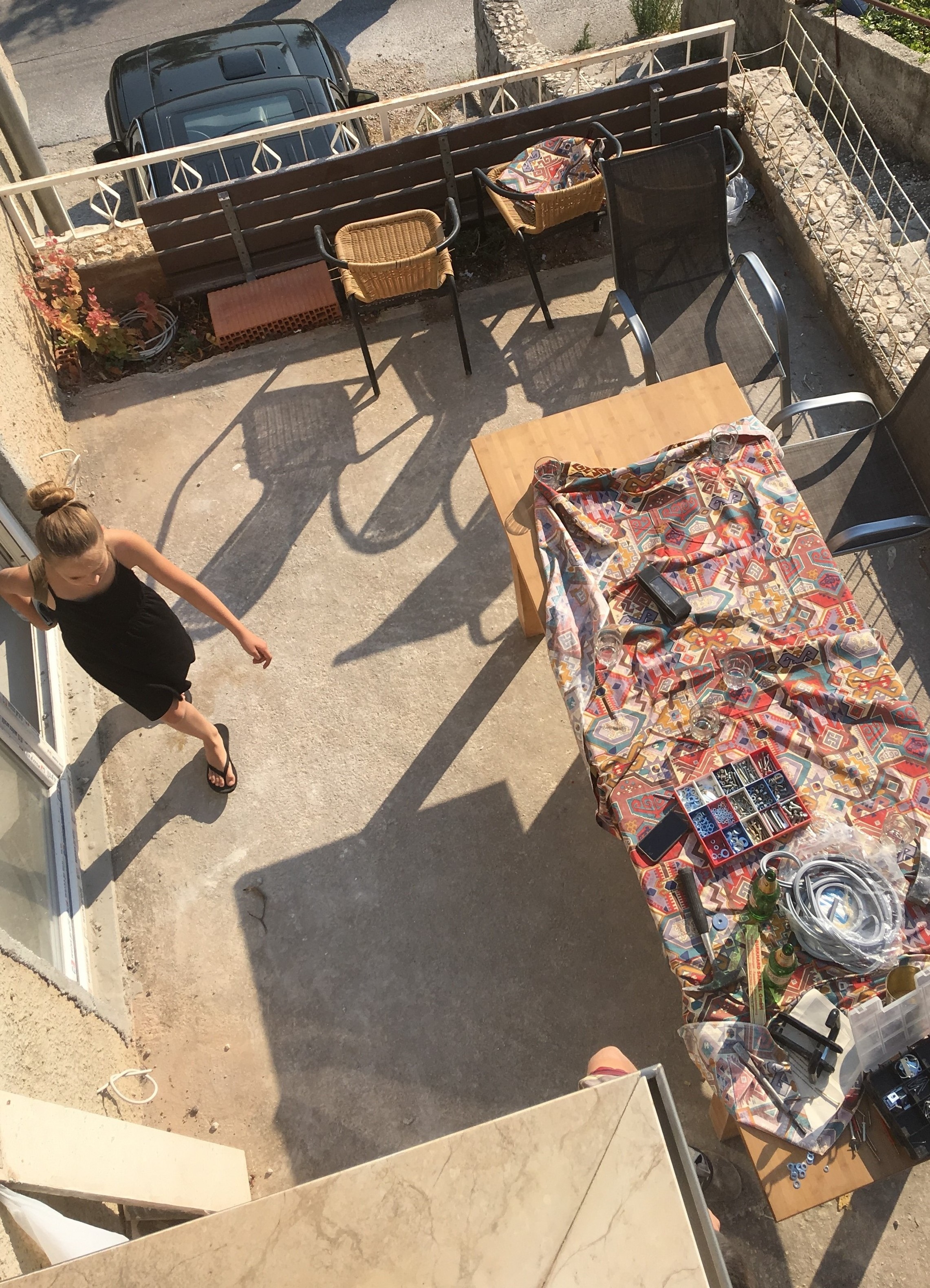 Sommer 2017 ~ die Terrasse braucht ein Dach ...